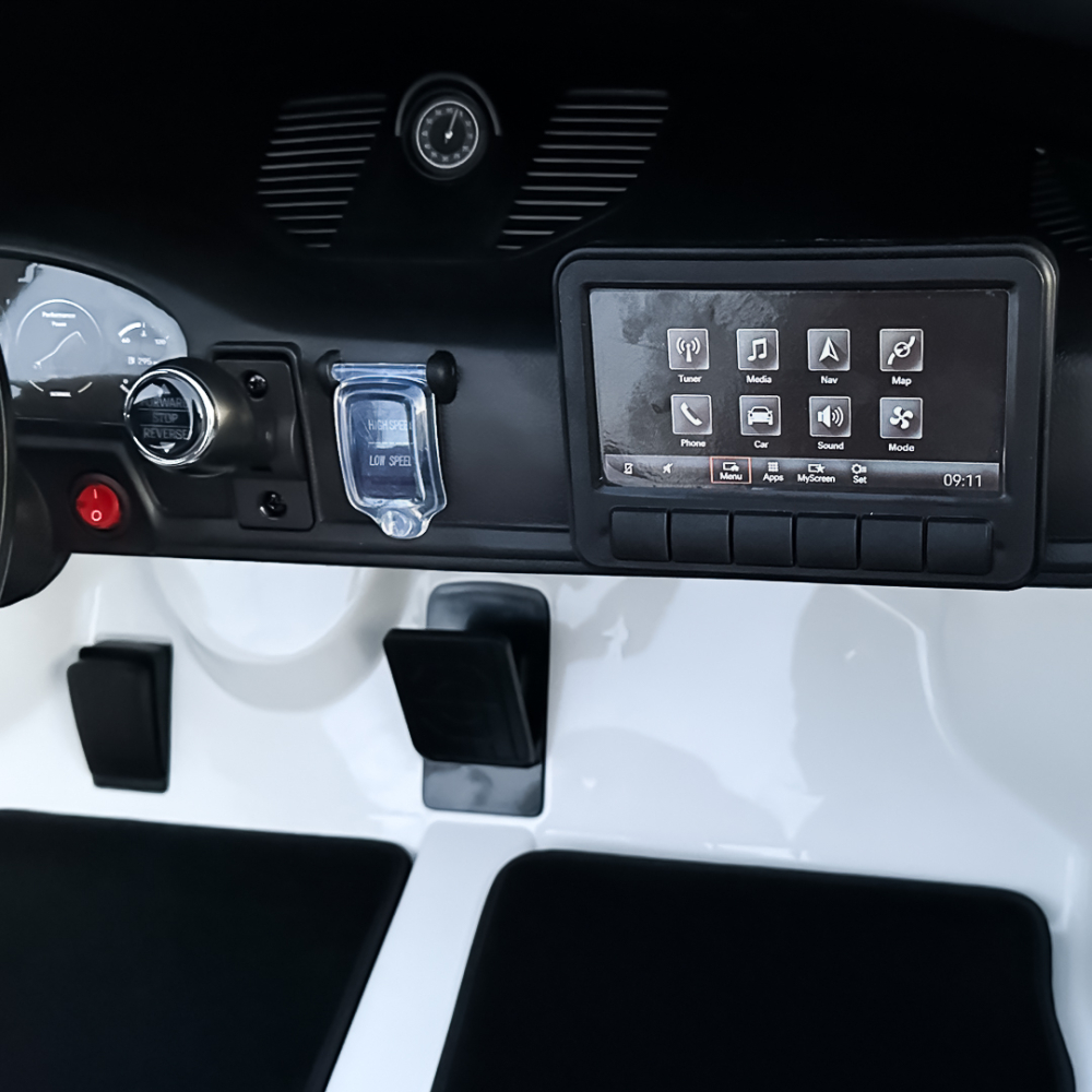 Masinuta electrica pentru 2 copii, Porsche 911 GT3 320W 24V 14Ah premium, culoare alba [16]