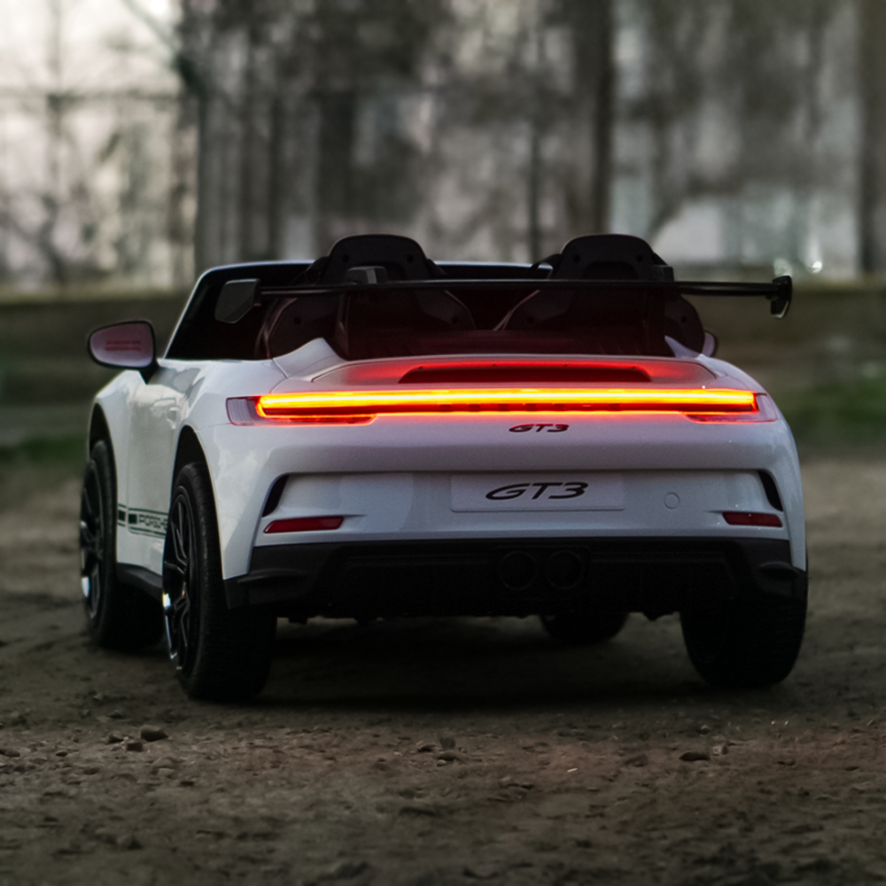 Masinuta electrica pentru 2 copii, Porsche 911 GT3 320W 24V 14Ah premium, culoare alba [8]