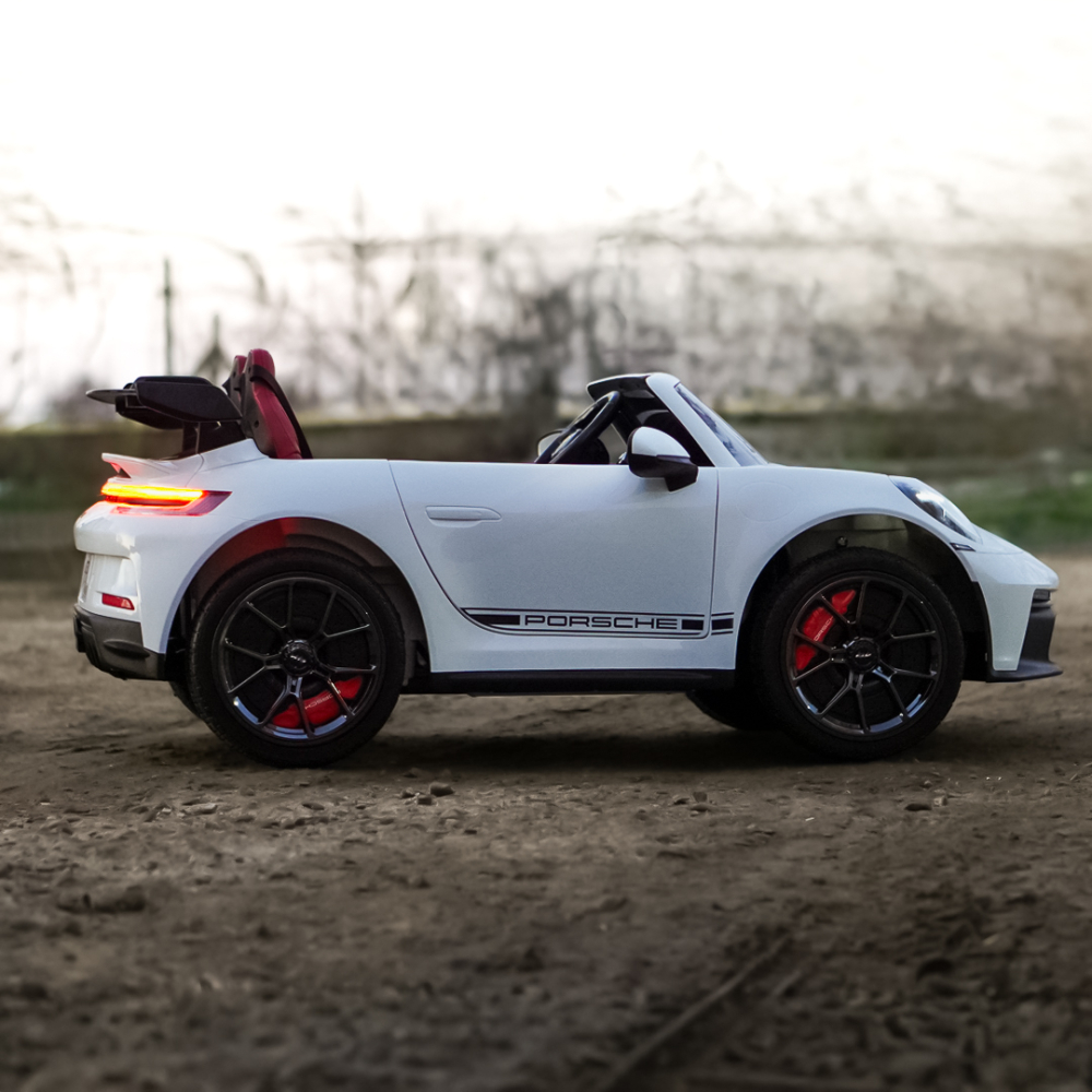 Masinuta electrica pentru 2 copii, Porsche 911 GT3 320W 24V 14Ah premium, culoare alba [11]