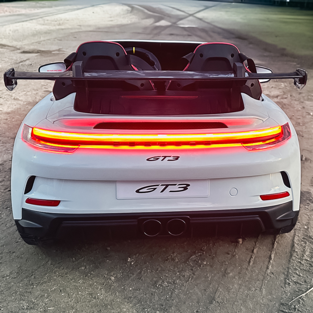 Masinuta electrica pentru 2 copii, Porsche 911 GT3 320W 24V 14Ah premium, culoare alba [15]