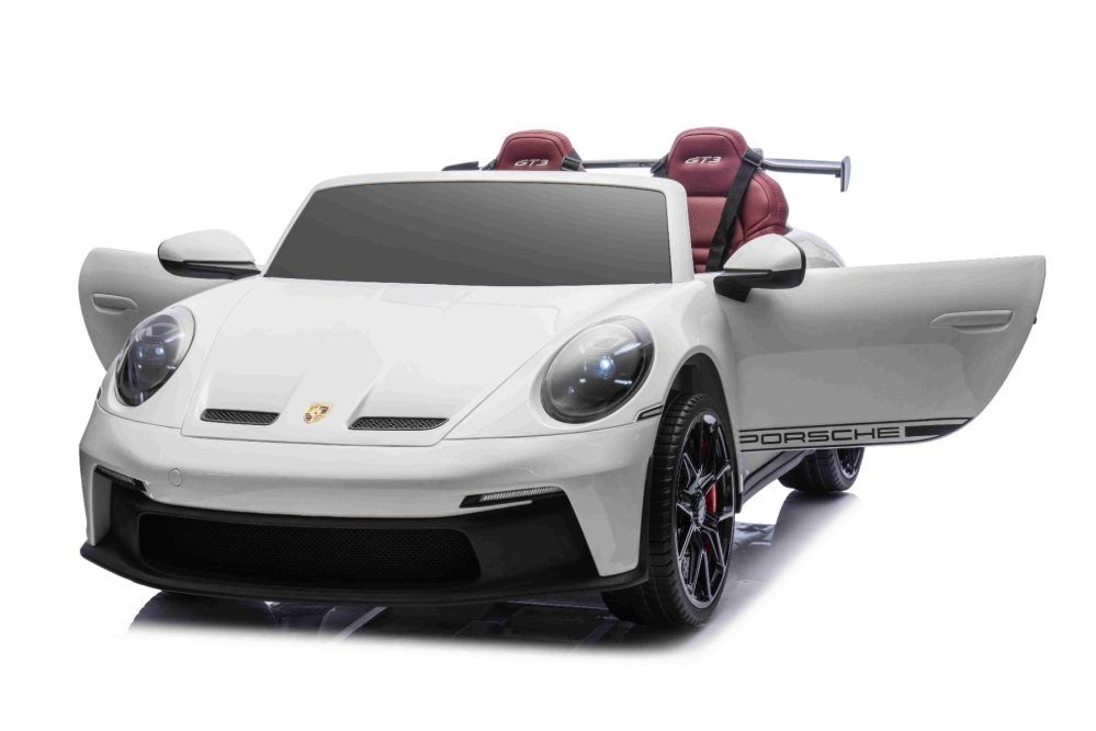 Masinuta electrica pentru 2 copii, Porsche 911 GT3 320W 24V 14Ah premium, culoare alba [10]