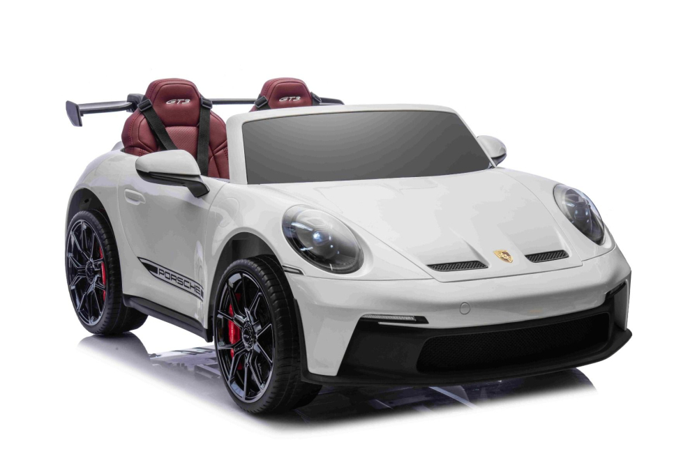 Masinuta electrica pentru 2 copii, Porsche 911 GT3 320W 24V 14Ah premium, culoare alba [8]