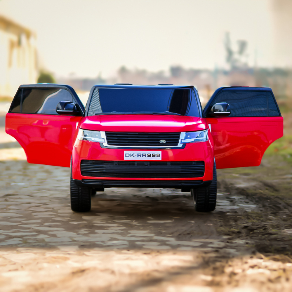 Masinuta electrica pentru 2 copii Range Rover 4x4 160W 12V 14Ah Premium, culoare rosie [4]