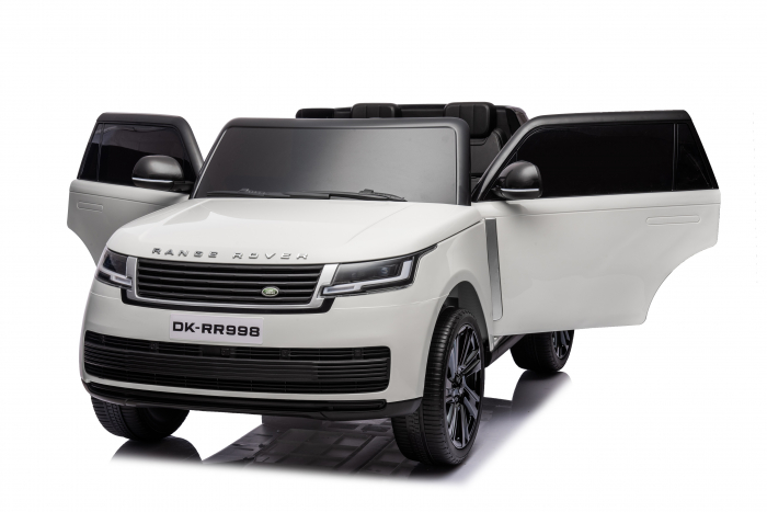 Masinuta electrica pentru 2 copii Range Rover 4x4 160W 12V 14Ah Premium, culoare alba [13]