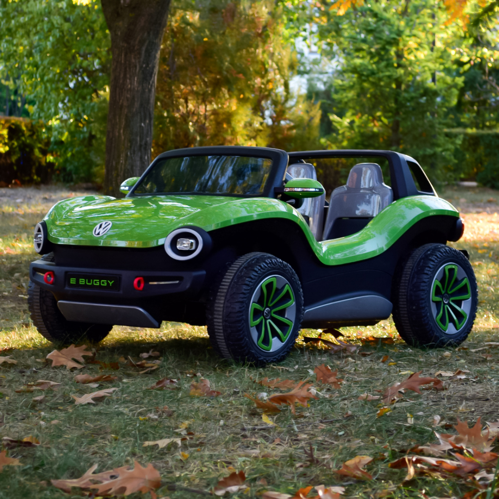 Masinuta electrica pentru 2 copii VW ID Buggy 90W 12V, culoare verde [2]