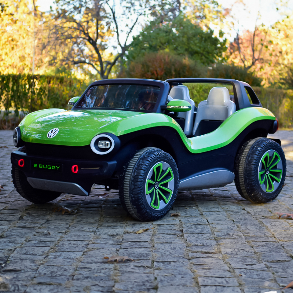 Masinuta electrica pentru 2 copii VW ID Buggy 90W 12V, culoare verde [5]