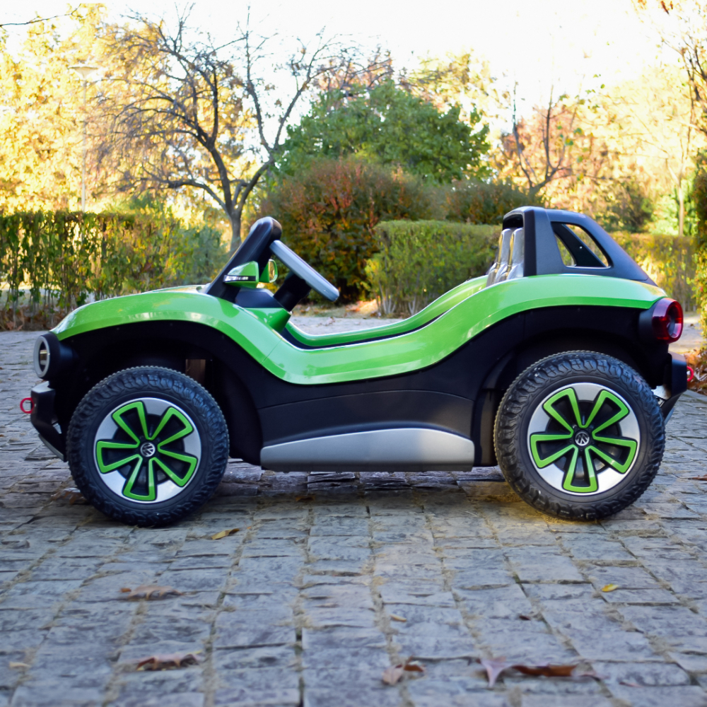Masinuta electrica pentru 2 copii VW ID Buggy 90W 12V, culoare verde [6]