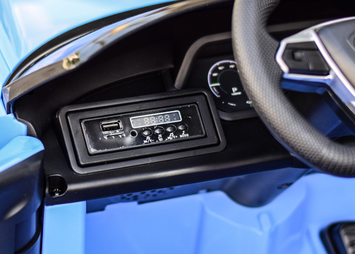 Masinuta electrica pentru copii Audi E-tron GT 60W 12V, culoare albastru [12]