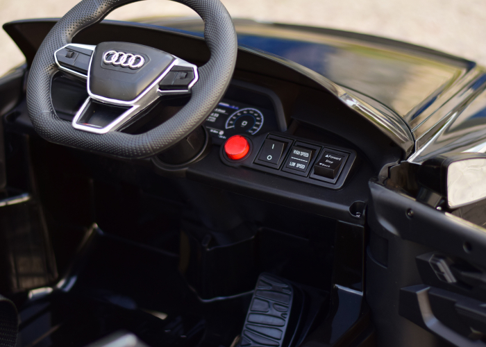 Masinuta electrica pentru copii Audi E-tron GT 60W 12V, culoare negru [9]