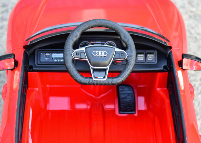 Masinuta electrica pentru copii Audi E-tron GT 60W 12V, culoare rosie [15]