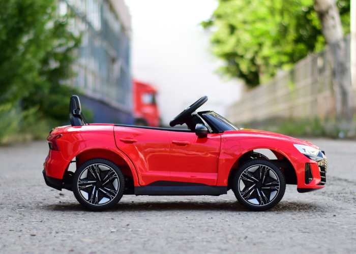 Masinuta electrica pentru copii Audi E-tron GT 60W 12V, culoare rosie [7]