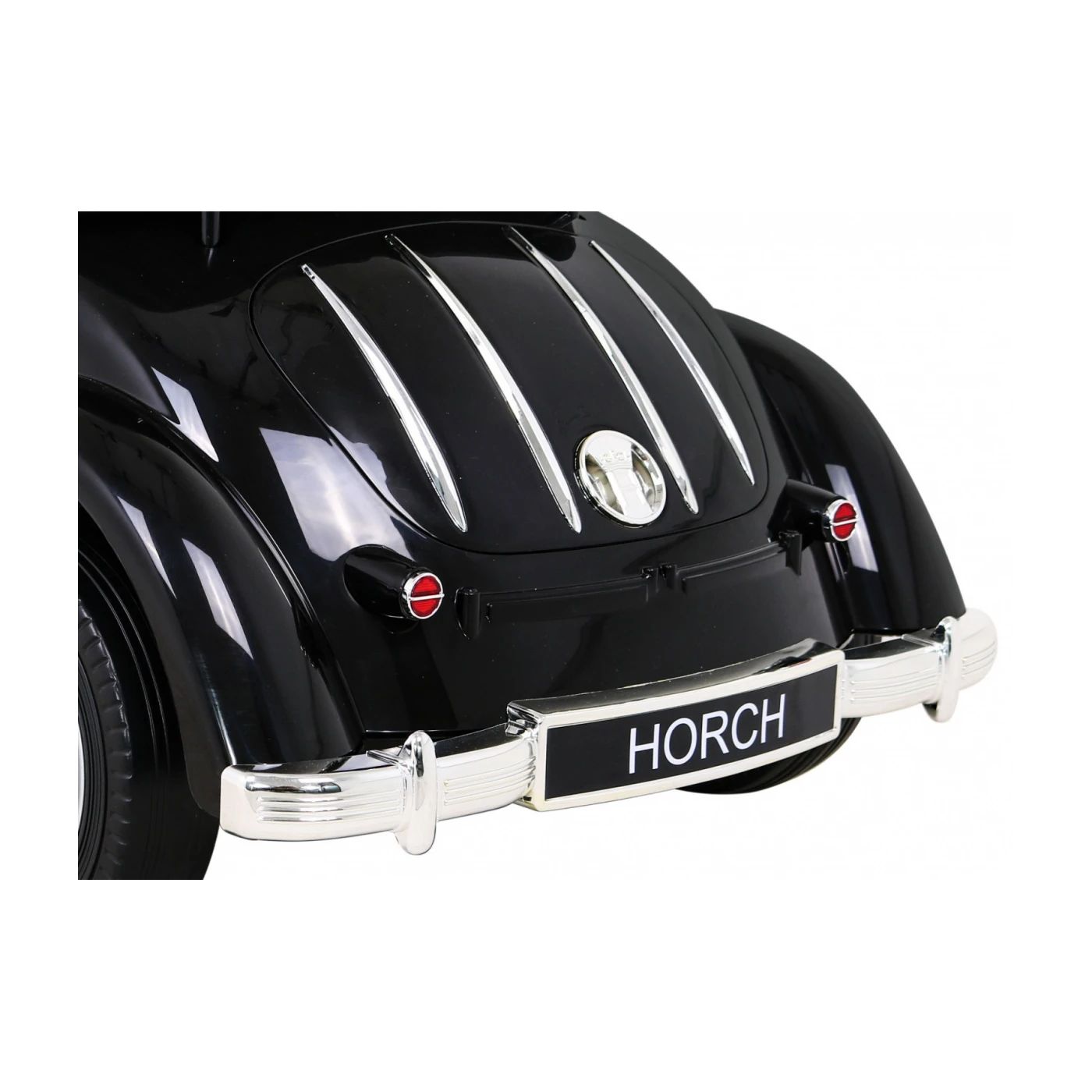 Masinuta electrica pentru copii Audi Horch 930V, putere 110W, echipare Premium, cu scaun pentru adult, negru cu argintiu [15]