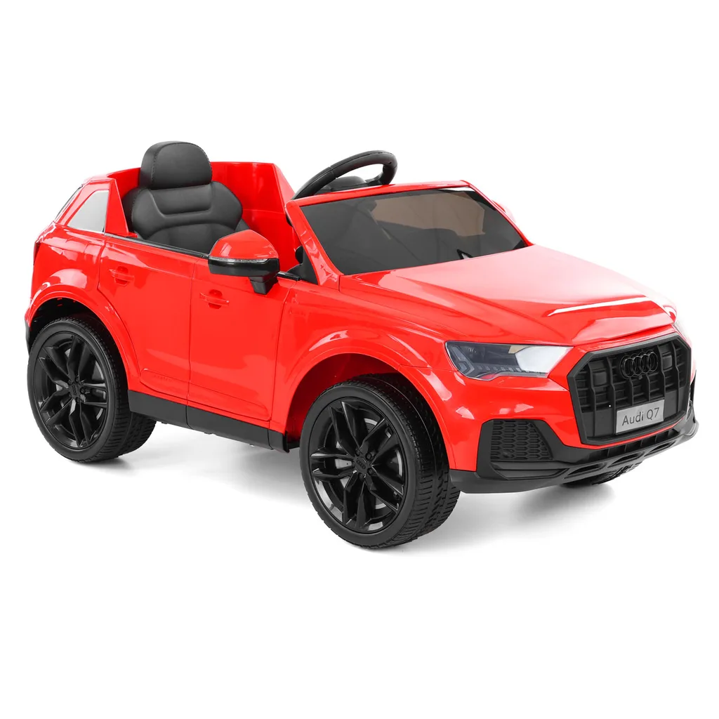 Masinuta electrica pentru copii 2-6 ani, Audi Q7, 90W, 12V 10Ah, echipare standard, culoare rosie