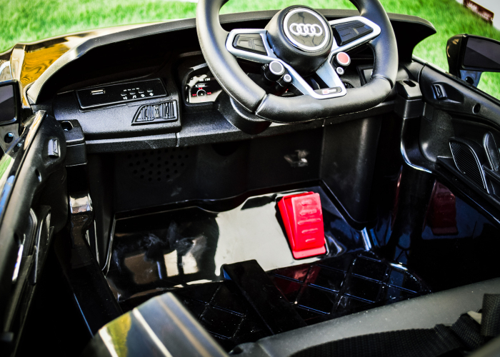 Masinuta electrica pentru copii Audi R8 Spyder 70W 12V, Bluetooth, culoare negru [13]