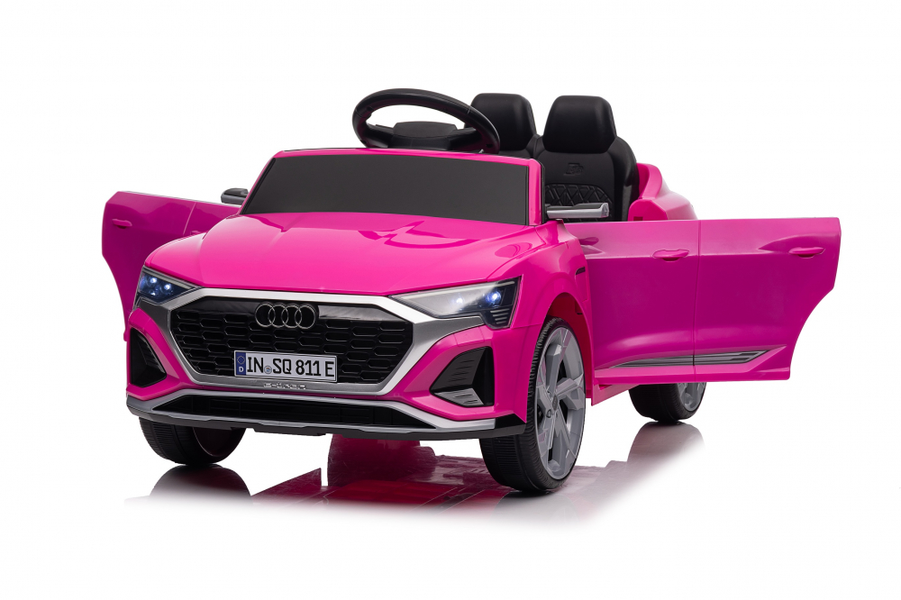 Masinuta electrica pentru copii, Audi SQ8, echipare standard, 70W 12V, telecomanda inclusa, roz