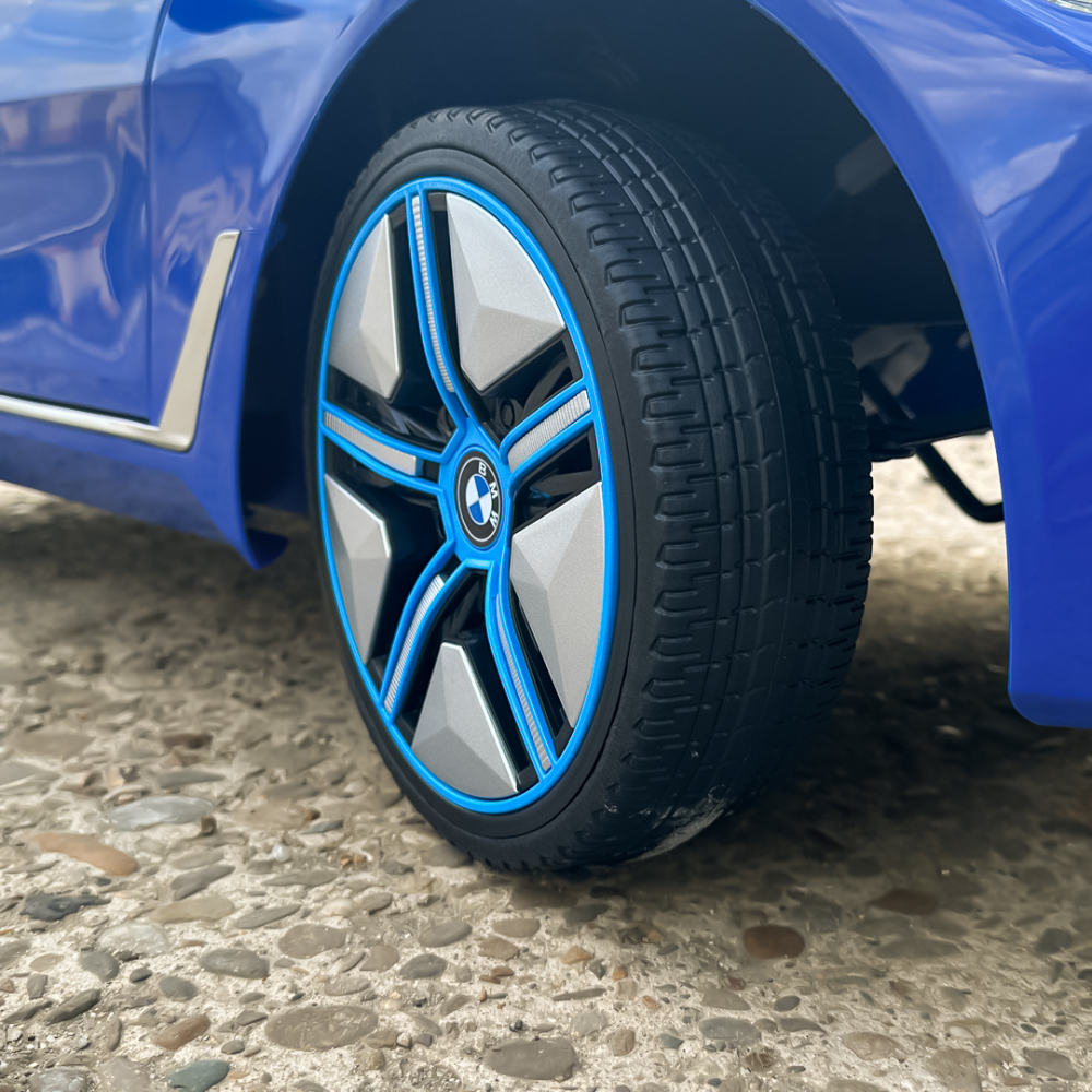 Masinuta electrica pentru copii, Bmw I4 70W 12V premium, bluetooth, roti EVA, scaun tapitat, culoare Albastru [14]