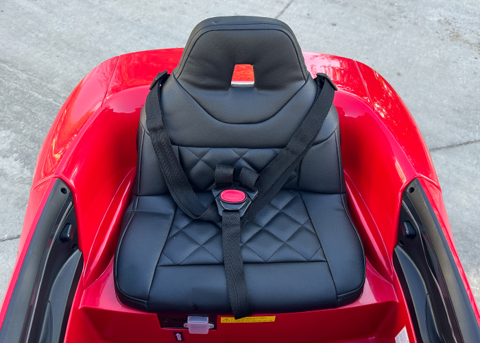 Masinuta electrica pentru copii, Bmw I4 70W 12V premium, scaun tapitat, roti EVA, bluetooth, culoare Rosu [13]