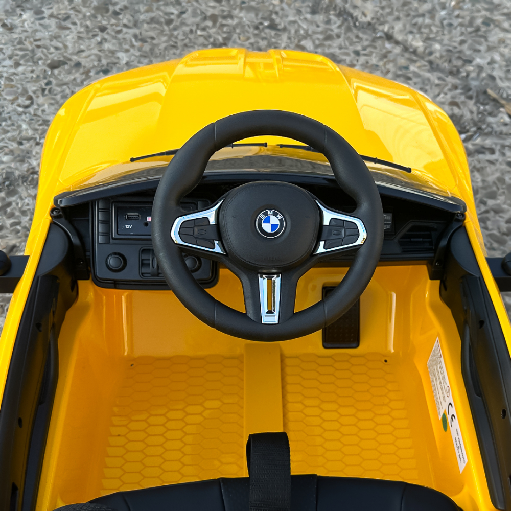 Masinuta electrica BMW M4 copii 2-5 ani, galbena [19]