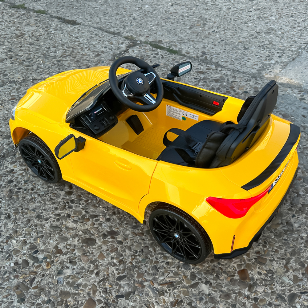 Masinuta electrica BMW M4 copii 2-5 ani, galbena [14]