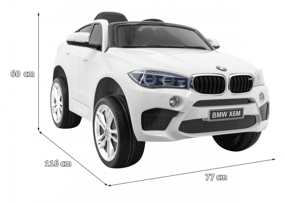 BMW X6M alb, o masinuta electrica destinata copiilor intre 2 si 6 ani [19]