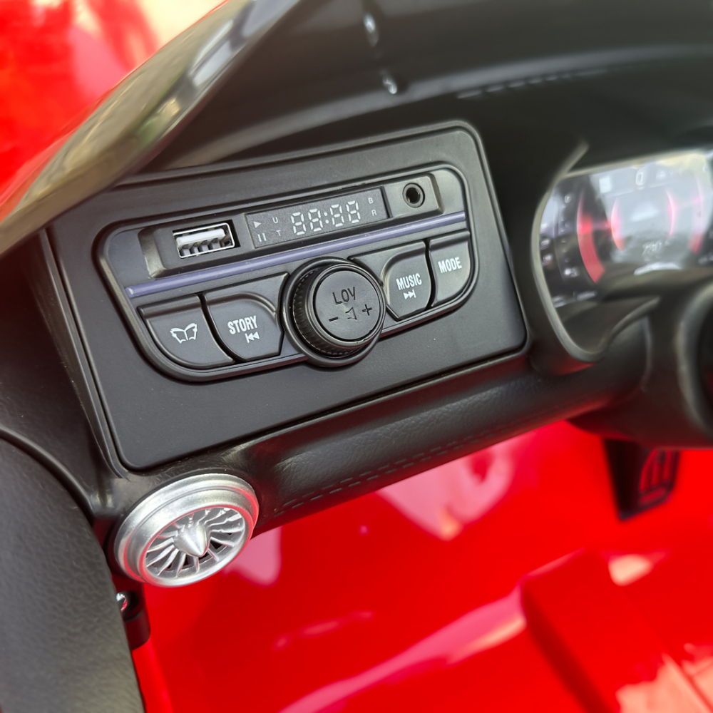 Masinuta electrica pentru copii cu licenta Mercedes SL63, 160W, 12V 10Ah, echipare premium, rosie [15]