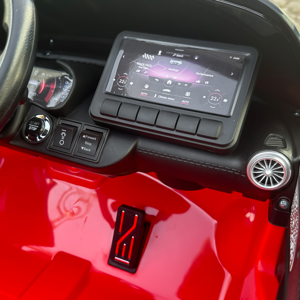 Masinuta electrica pentru copii cu licenta Mercedes SL63, 160W, 12V 10Ah, echipare premium, rosie [14]