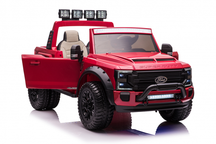Masinuta electrica copii Ford Super Duty F450, rosie [13]