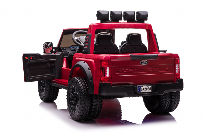 Masinuta electrica copii Ford Super Duty F450, rosie [12]
