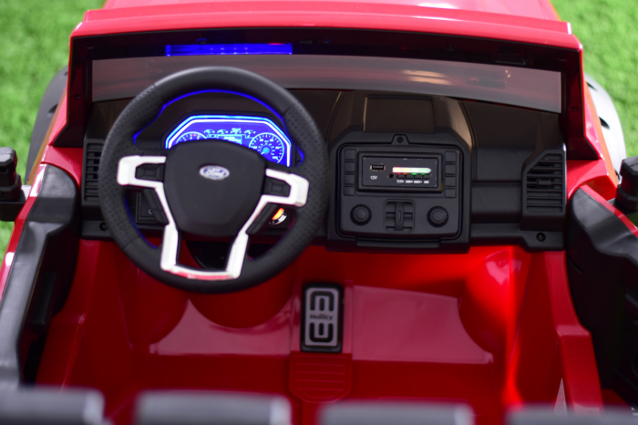 Masinuta electrica copii Ford Super Duty F450, rosie [7]