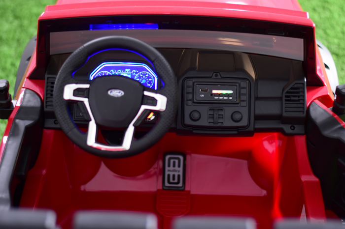 Masinuta electrica copii Ford Super Duty F450, rosie [5]