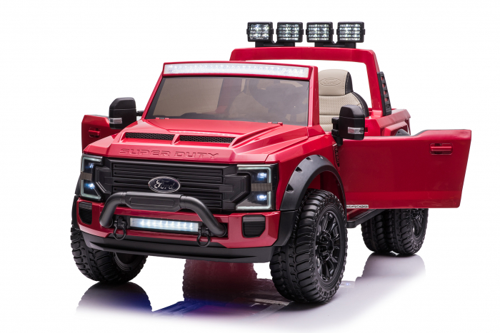 Masinuta electrica copii Ford Super Duty F450, rosie [11]