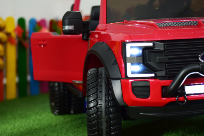Masinuta electrica copii Ford Super Duty F450, rosie [3]