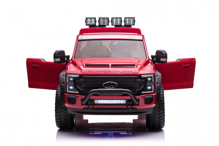 Masinuta electrica copii Ford Super Duty F450, rosie [10]