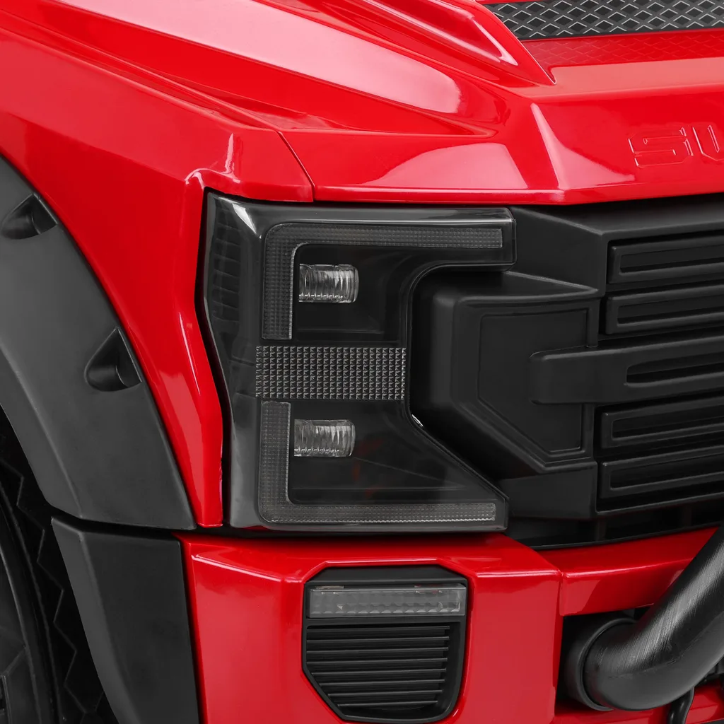Masinuta electrica copii Ford Super Duty F450, rosie [7]