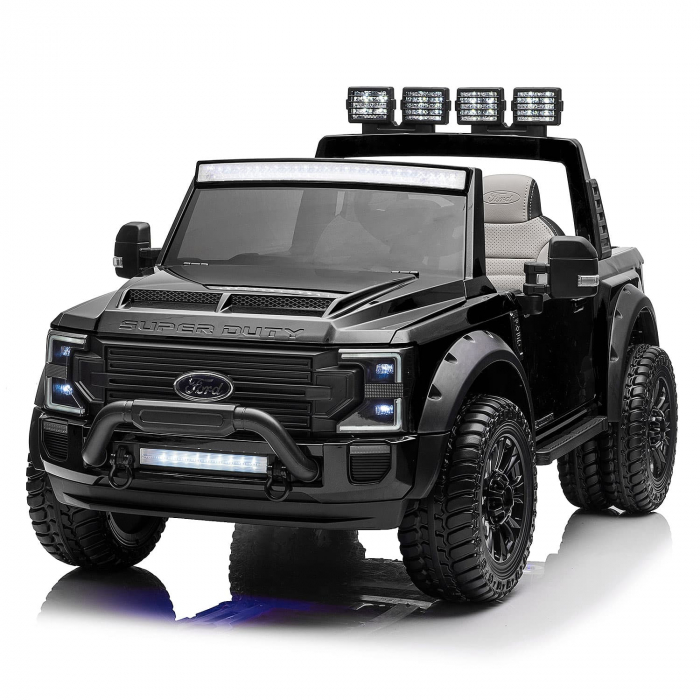 Masinuta electrica copii Ford Super Duty F450, negru [18]