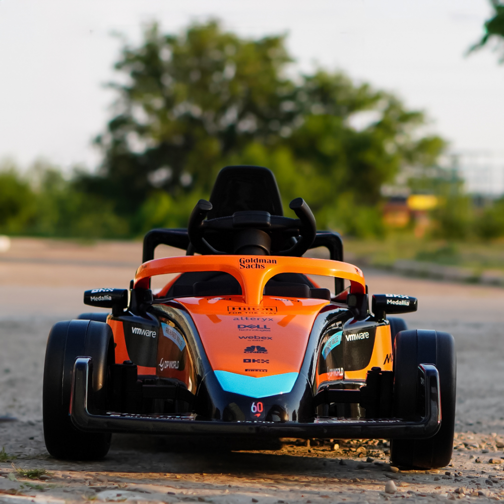 Masinuta electrica pentru copii, Formula 1 McLaren Racing 70W 12V, cu scaun tapitat [3]