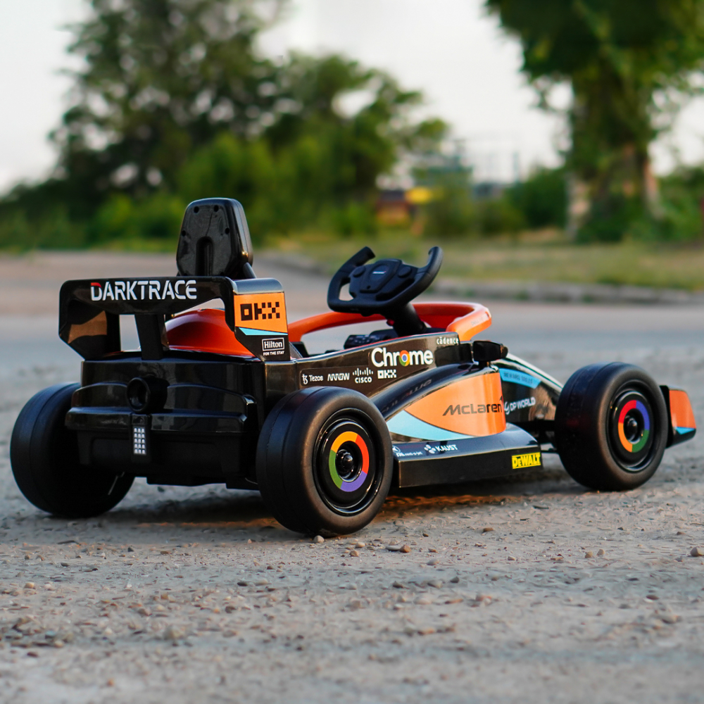 Masinuta electrica pentru copii, Formula 1 McLaren Racing 70W 12V, cu scaun tapitat [8]