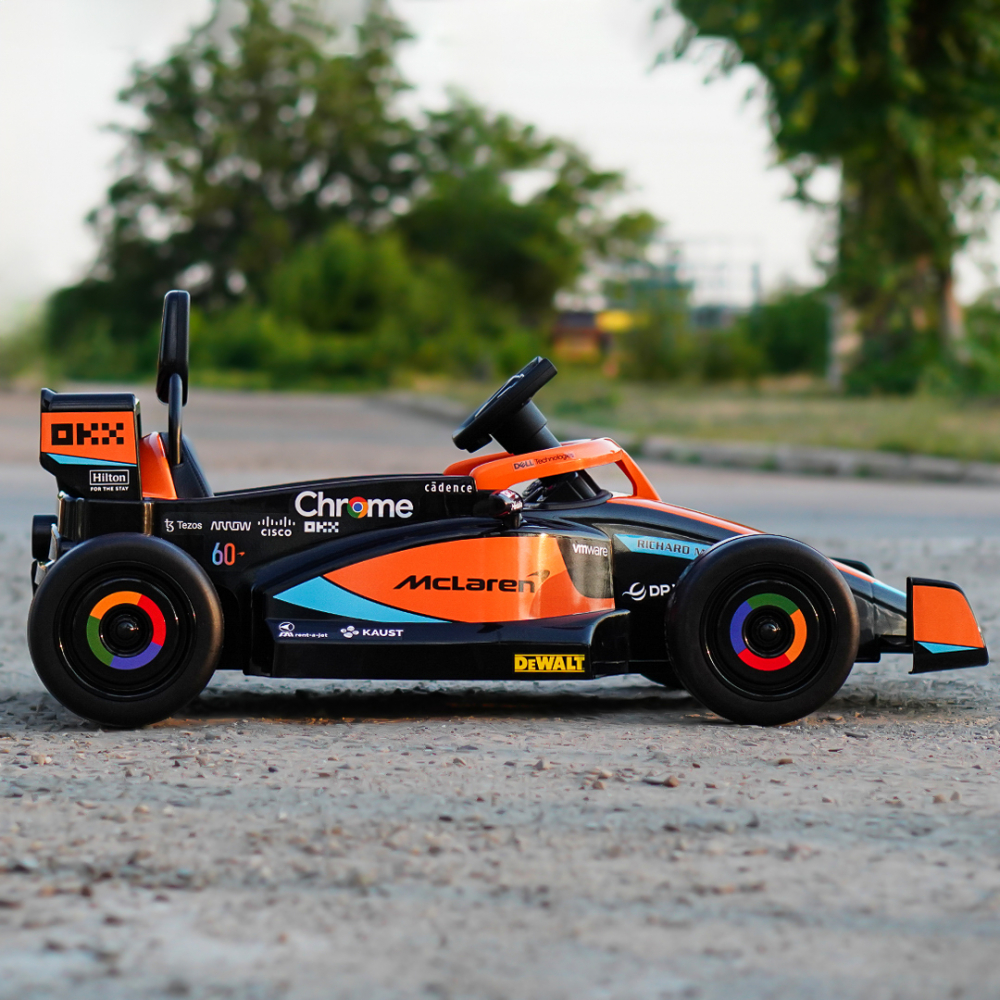 Masinuta electrica pentru copii, Formula 1 McLaren Racing 70W 12V, cu scaun tapitat [9]