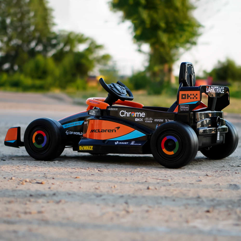 Masinuta electrica pentru copii, Formula 1 McLaren Racing 70W 12V, cu scaun tapitat [6]