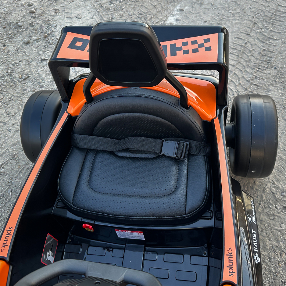 Masinuta electrica pentru copii, Formula 1 McLaren Racing 70W 12V, cu scaun tapitat [13]