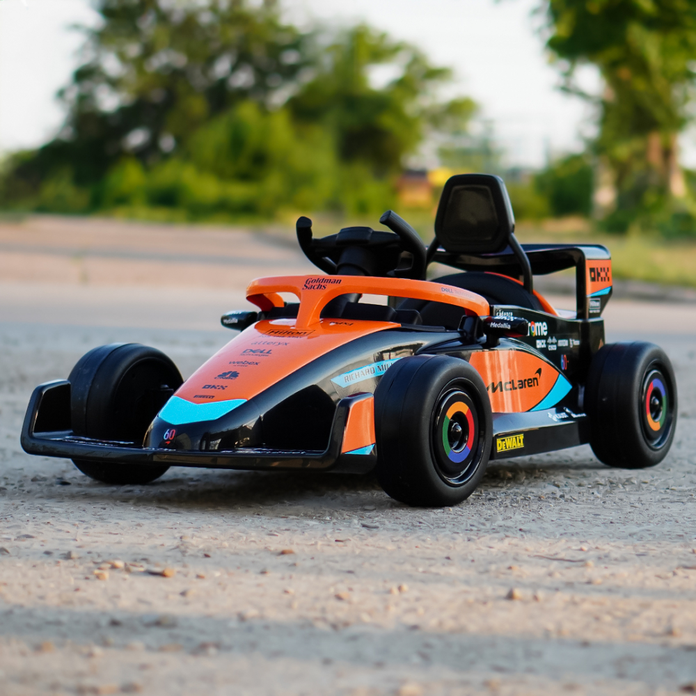 Masinuta electrica pentru copii, Formula 1 McLaren Racing 70W 12V, cu scaun tapitat [2]
