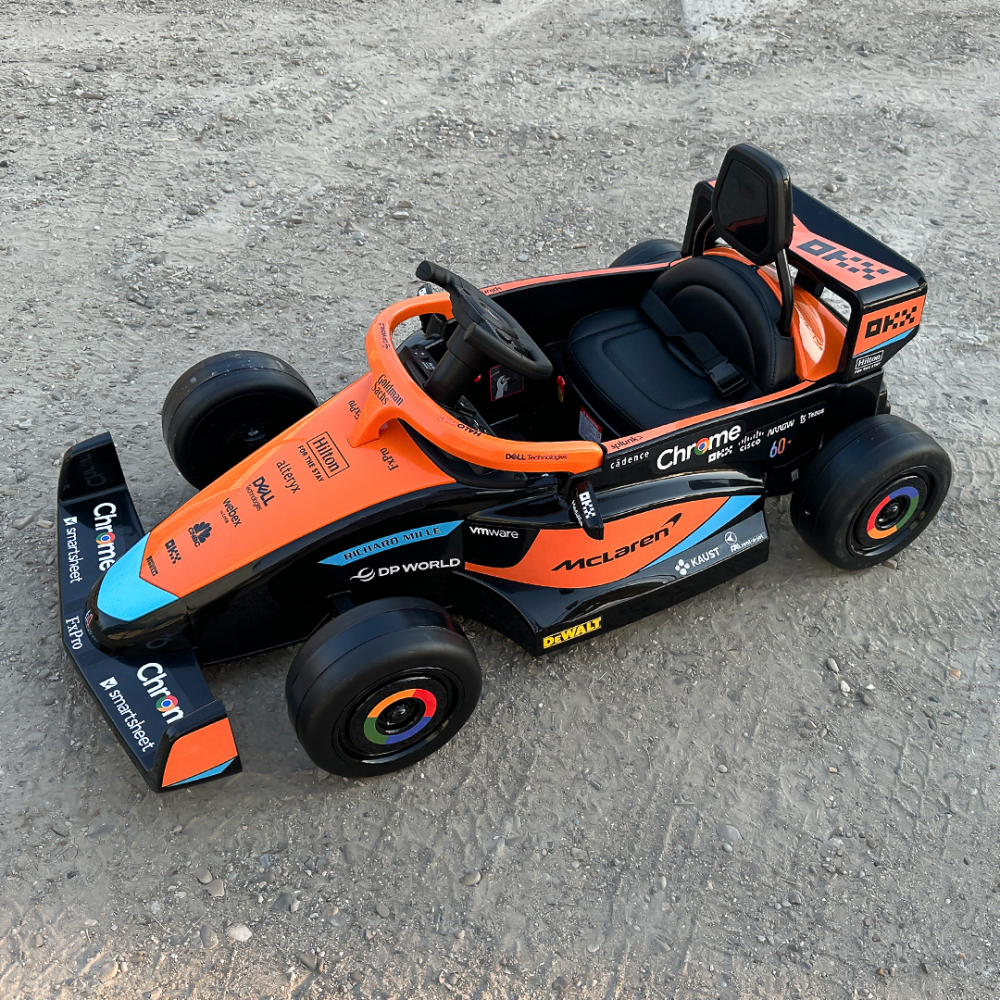 Masinuta electrica pentru copii, Formula 1 McLaren Racing 70W 12V, cu scaun tapitat [10]