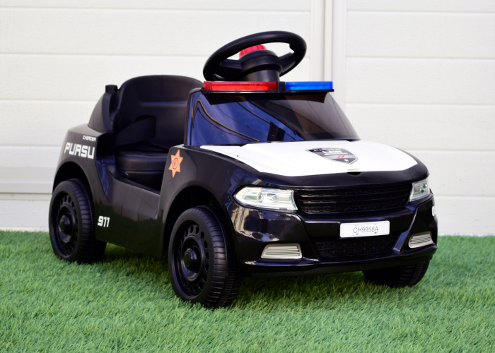 Masinuta electrica pentru copii Kinderauto BJ9958A 30W 6V Police #Black & White [2]