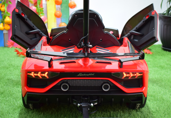Masinuta electrica Lamborghini SVJ cu hoverboard, rosu [10]