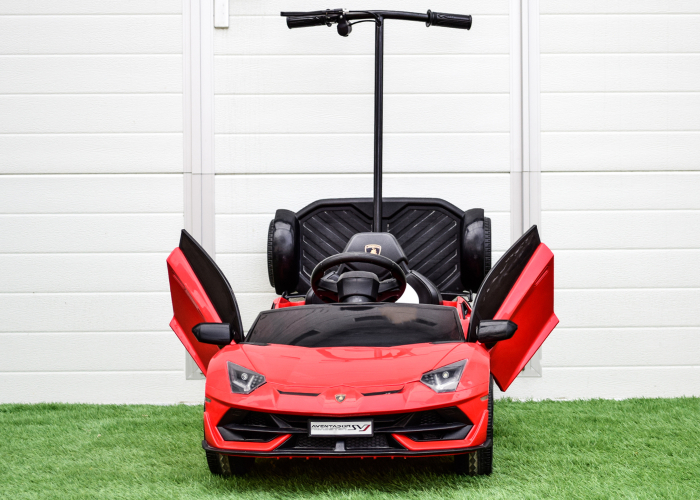 Masinuta electrica Lamborghini SVJ cu hoverboard, rosu [2]