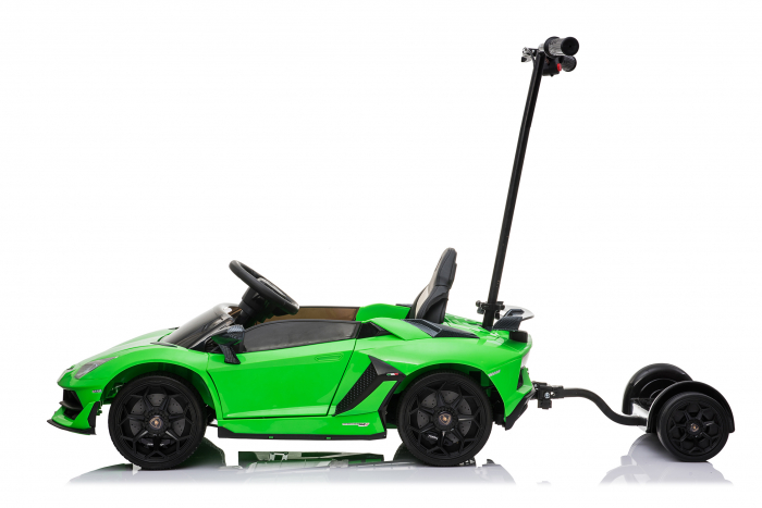 Masinuta electrica Lamborghini SVJ cu hoverboard, verde [5]