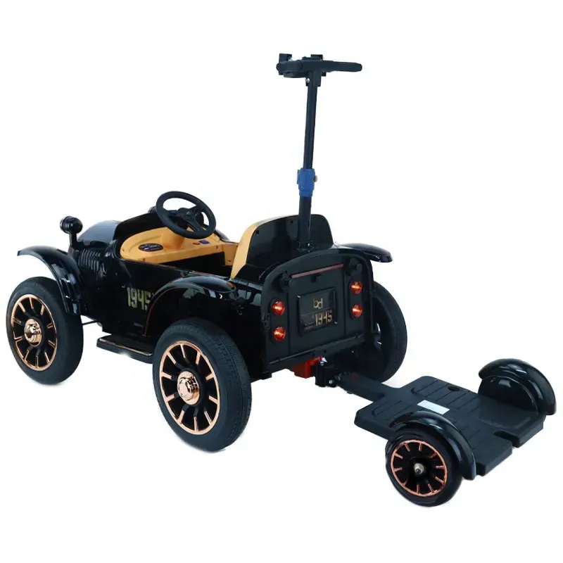 Masinuta electrica + hoverboard pentru adulti, Kinderauto BRUM 1945 90W 12V, negru [2]