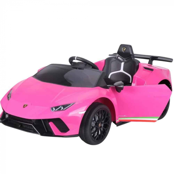 Masinuta electrica copii 2-5 ani Lamborghini Huracan 4x4, roz [12]