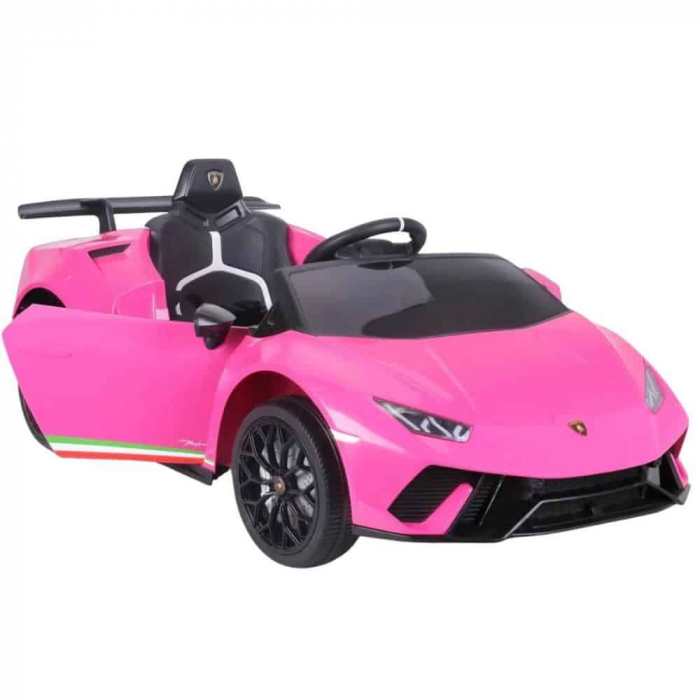 Masinuta electrica copii 2-5 ani Lamborghini Huracan 4x4, roz [10]