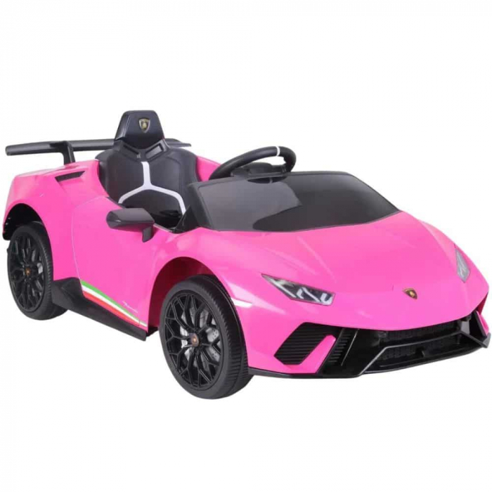 Masinuta electrica copii 2-5 ani Lamborghini Huracan 4x4, roz [15]